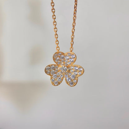 [Glow Muse]FLOWER DIAMOND NECKLACE