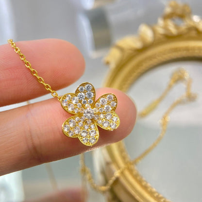 [Glow Muse]FLOWER DIAMOND NECKLACE