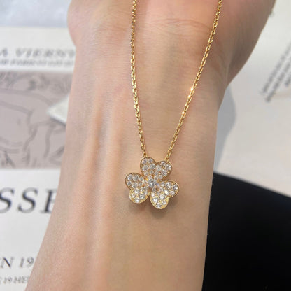 [Glow Muse]FLOWER DIAMOND NECKLACE