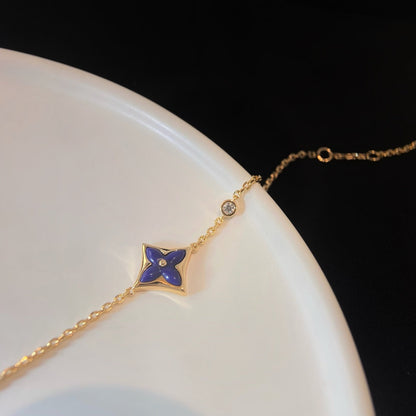 [Glow Muse]COLOR STAR PINK GOLD DIAMOND BRACELET