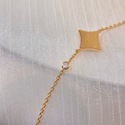 [Glow Muse]COLOR STAR PINK GOLD DIAMOND BRACELET