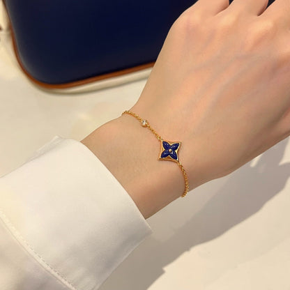 [Glow Muse]COLOR STAR PINK GOLD DIAMOND BRACELET