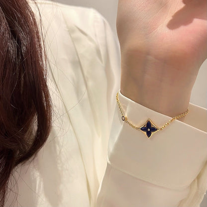 [Glow Muse]COLOR STAR PINK GOLD DIAMOND BRACELET