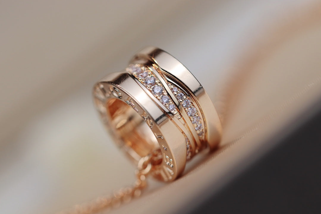 [Glow Muse]ZERO 1 PINK GOLD DIAMOND NECKLACE
