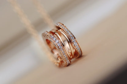 [Glow Muse]ZERO 1 PINK GOLD NECKLACE