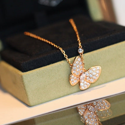 [Glow Muse]BUTTERFLY DIAMOND NECKLACE