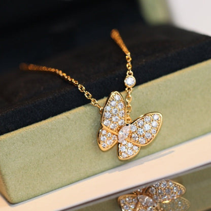 [Glow Muse]BUTTERFLY DIAMOND NECKLACE
