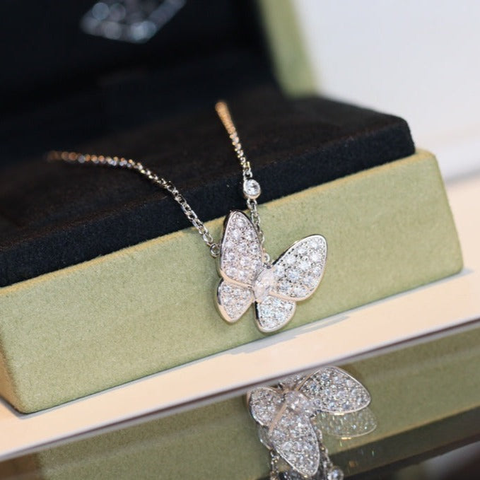 [Glow Muse]BUTTERFLY DIAMOND NECKLACE