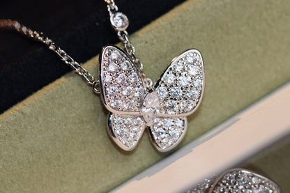 [Glow Muse]BUTTERFLY DIAMOND NECKLACE