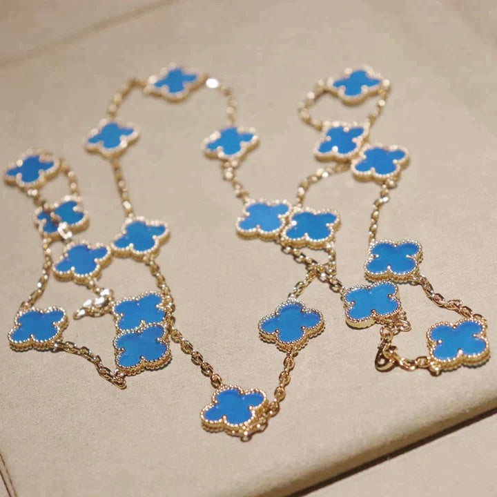 [Glow Muse]CLOVER 20 MOTIFS TURQUOISE GOLD