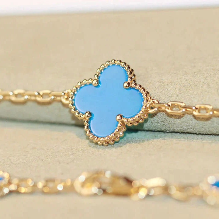 [Glow Muse]CLOVER 20 MOTIFS TURQUOISE GOLD
