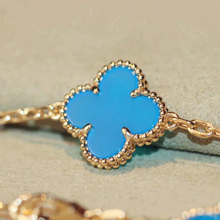 [Glow Muse]CLOVER 20 MOTIFS TURQUOISE GOLD