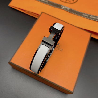 [Glow Muse]H BRACELET 12MM BLACK WHITE CERAMIC