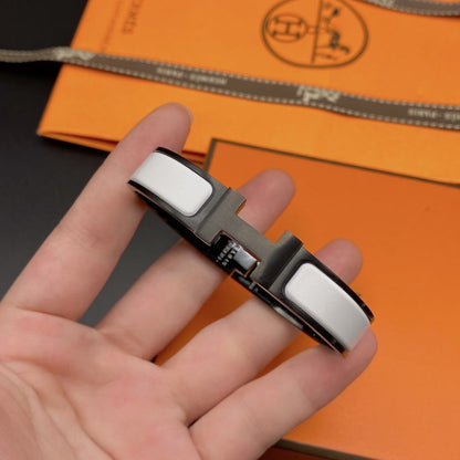 [Glow Muse]H BRACELET 12MM BLACK WHITE CERAMIC