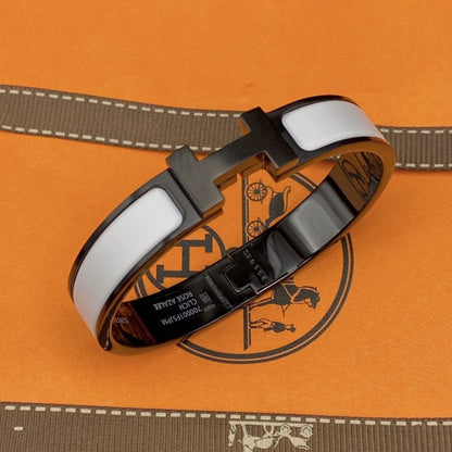 [Glow Muse]H BRACELET 12MM BLACK WHITE CERAMIC