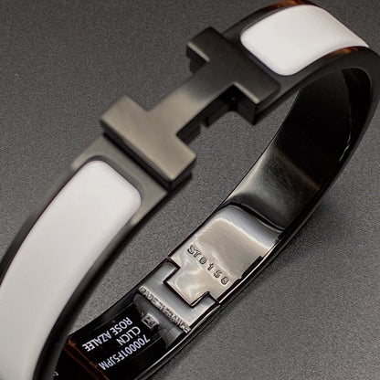 [Glow Muse]H BRACELET 12MM BLACK WHITE CERAMIC