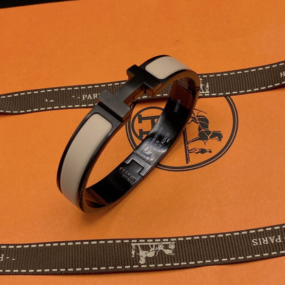 [Glow Muse]H BRACELET 12MM BLACK BEIGE CERAMIC