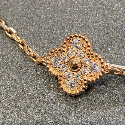[⭐Glow Muse] CLOVER 5 MOTIF FULL DIAMOND BRACELET COLLECTION