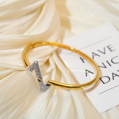 [Glow Muse]VOLTE UPSITE DOWN GOLD DIAMOND BRACELET