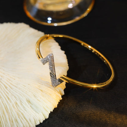 [Glow Muse]VOLTE UPSITE DOWN GOLD DIAMOND BRACELET