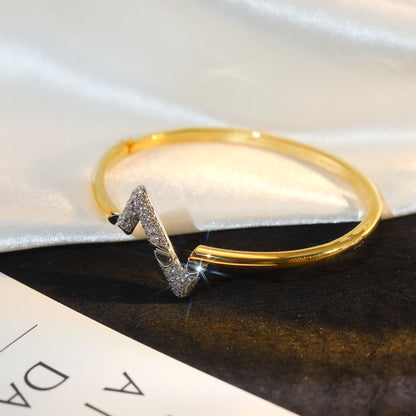 [Glow Muse]VOLTE UPSITE DOWN GOLD DIAMOND BRACELET