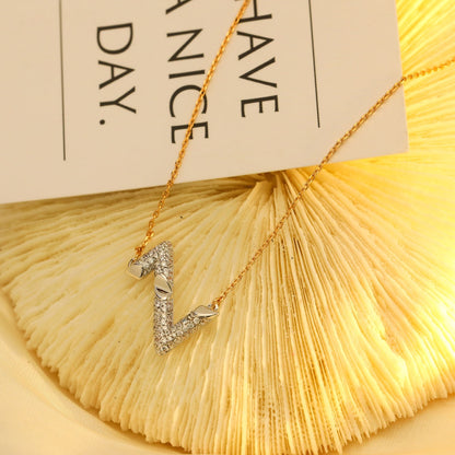 [Glow Muse]VOLT SILVER DIAMOND PEDANT NECKLACE