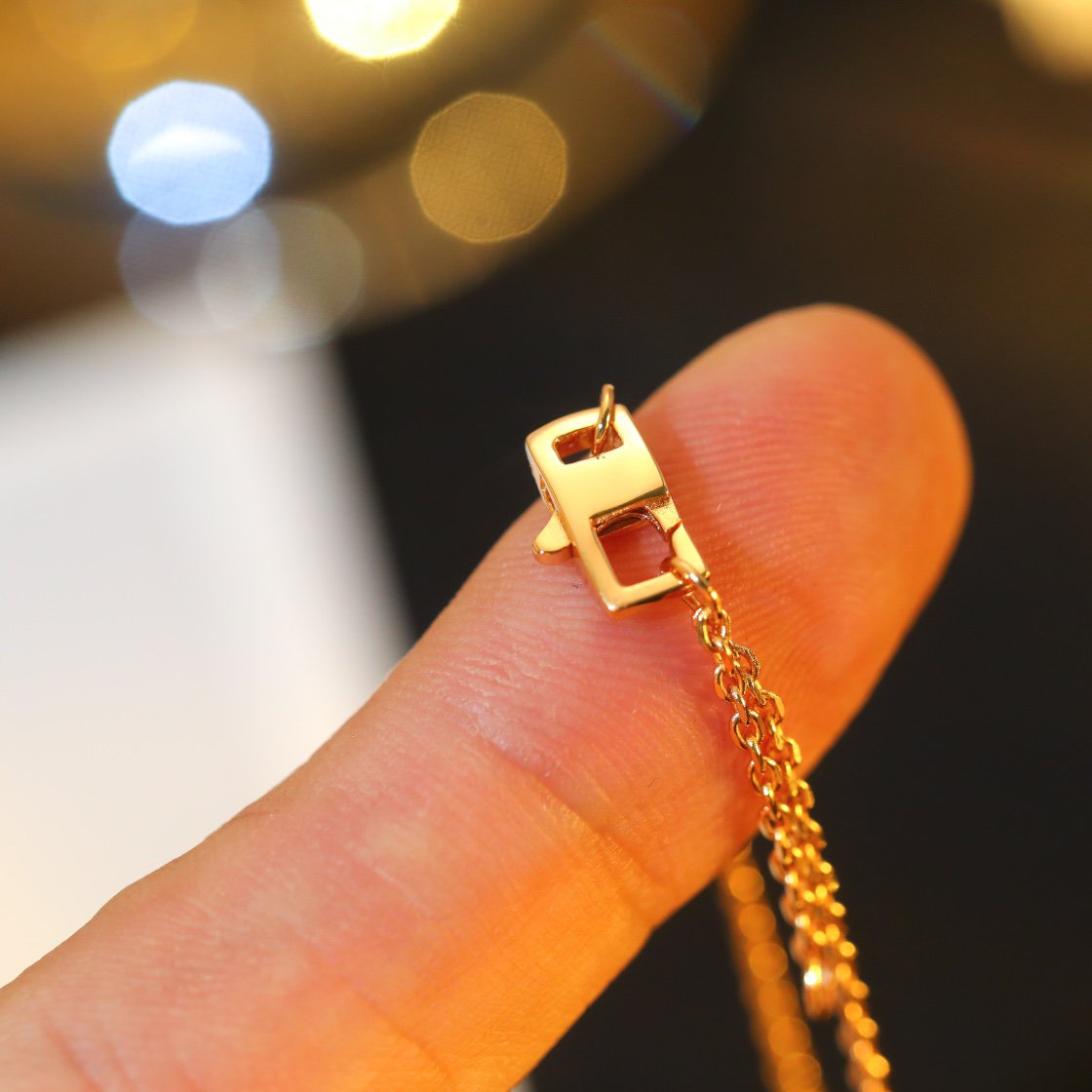 [Glow Muse]STAR AND SUN DIAMOND PINK GOLD NECKLACE