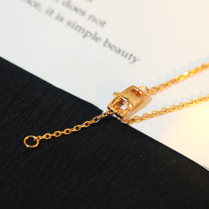 [Glow Muse]STAR AND SUN DIAMOND PINK GOLD NECKLACE