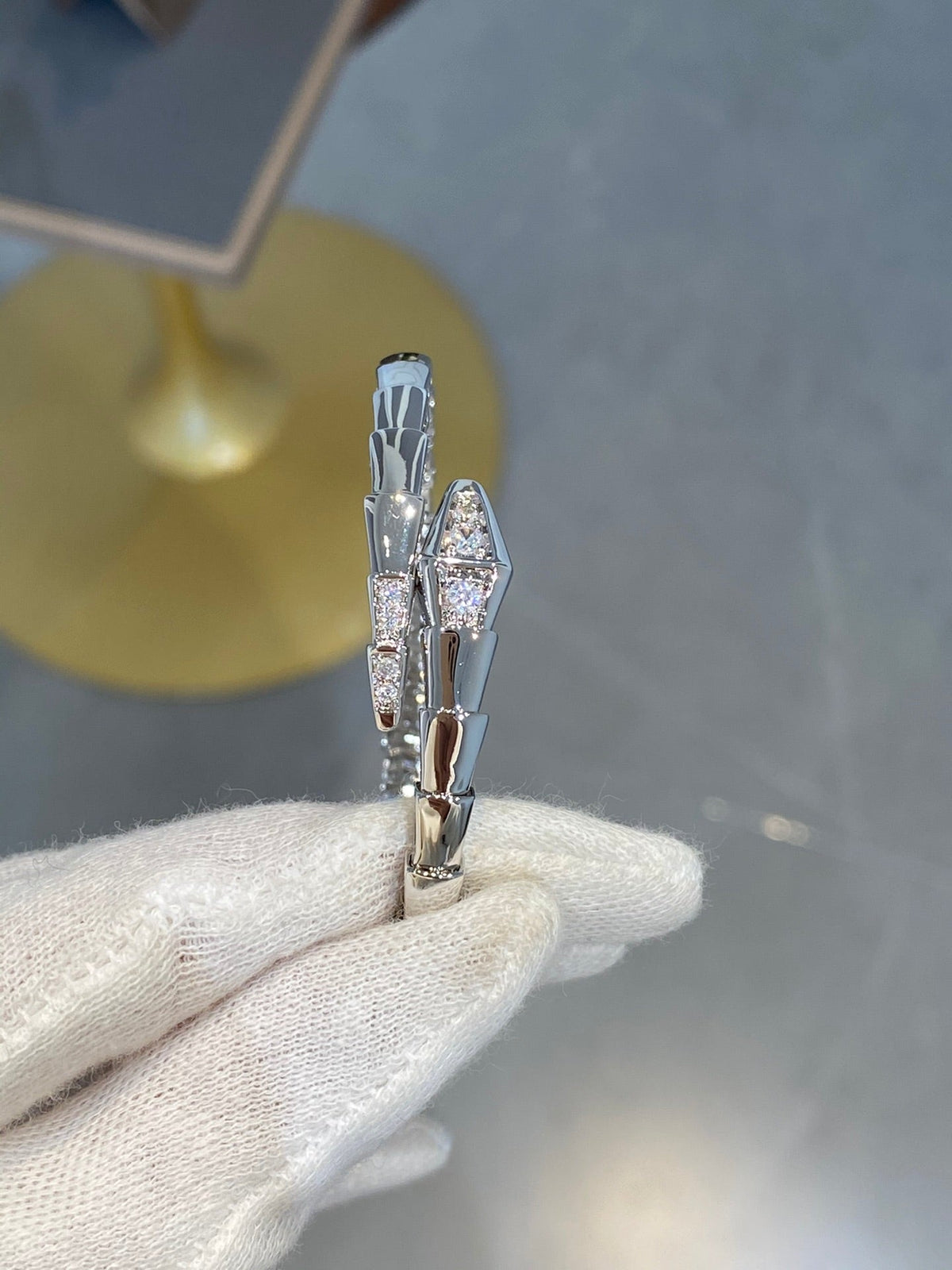 [Glow Muse]SERPENTI BRACELET DIAMONDS SILVER