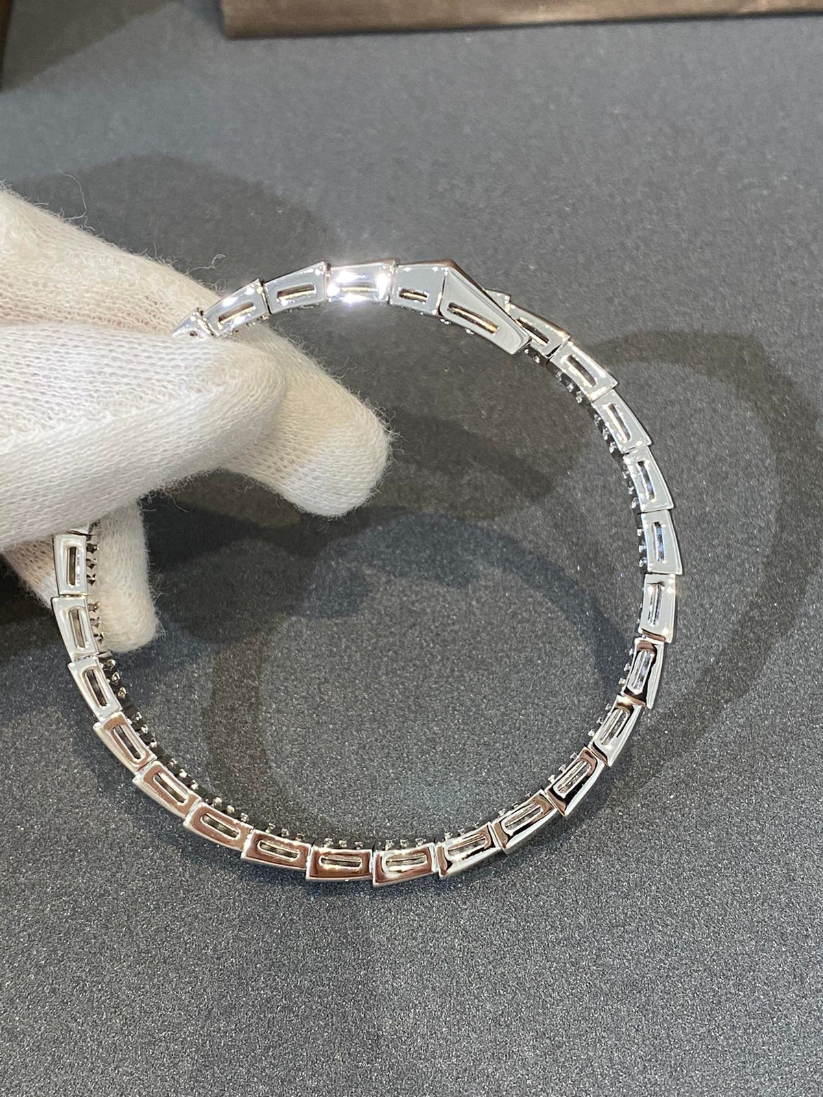 [Glow Muse]SERPENTI BRACELET DIAMONDS SILVER