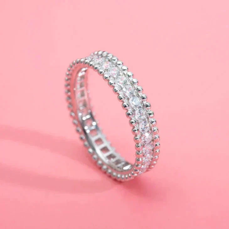[Glow Muse]PERLEE DIAMOND SILVER RING