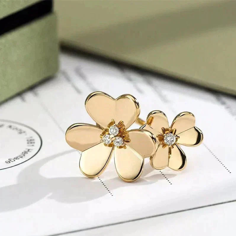 [Glow Muse]CLOVER COMOS GOLD DIAMOND RING