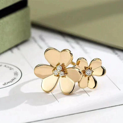 [Glow Muse]CLOVER COMOS GOLD DIAMOND RING