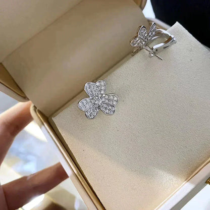 [Glow Muse]CLOVER COMOS DIAMOND EARRINGS SILVER