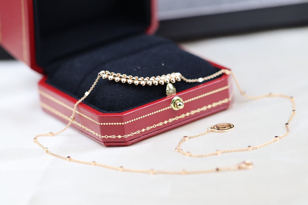[Glow Muse]CLASH PINK GOLD NECKLACE