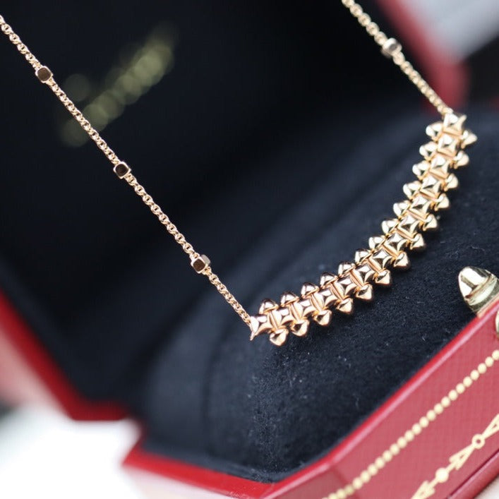 [Glow Muse]CLASH PINK GOLD NECKLACE
