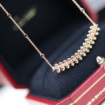 [Glow Muse]CLASH PINK GOLD NECKLACE