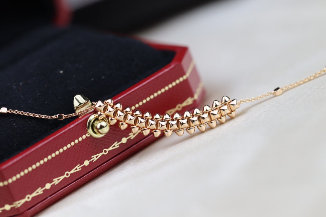 [Glow Muse]CLASH PINK GOLD NECKLACE