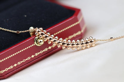 [Glow Muse]CLASH PINK GOLD NECKLACE