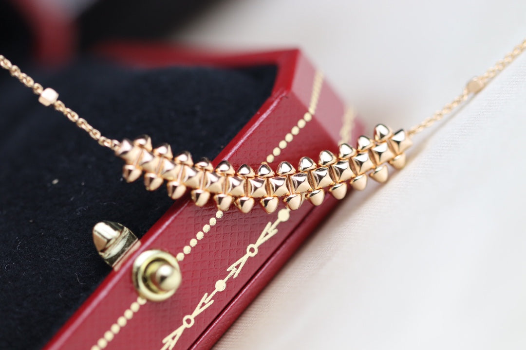 [Glow Muse]CLASH PINK GOLD NECKLACE