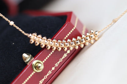 [Glow Muse]CLASH PINK GOLD NECKLACE