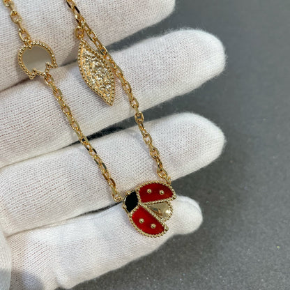 [Glow Muse]LUCKY SPRING 15 MOTIFS GOLD NECKLACE