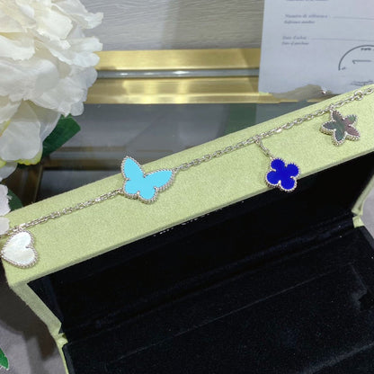 [Glow Muse]LUCKY SPRING SILVER BRACELET 4 MOTIF
