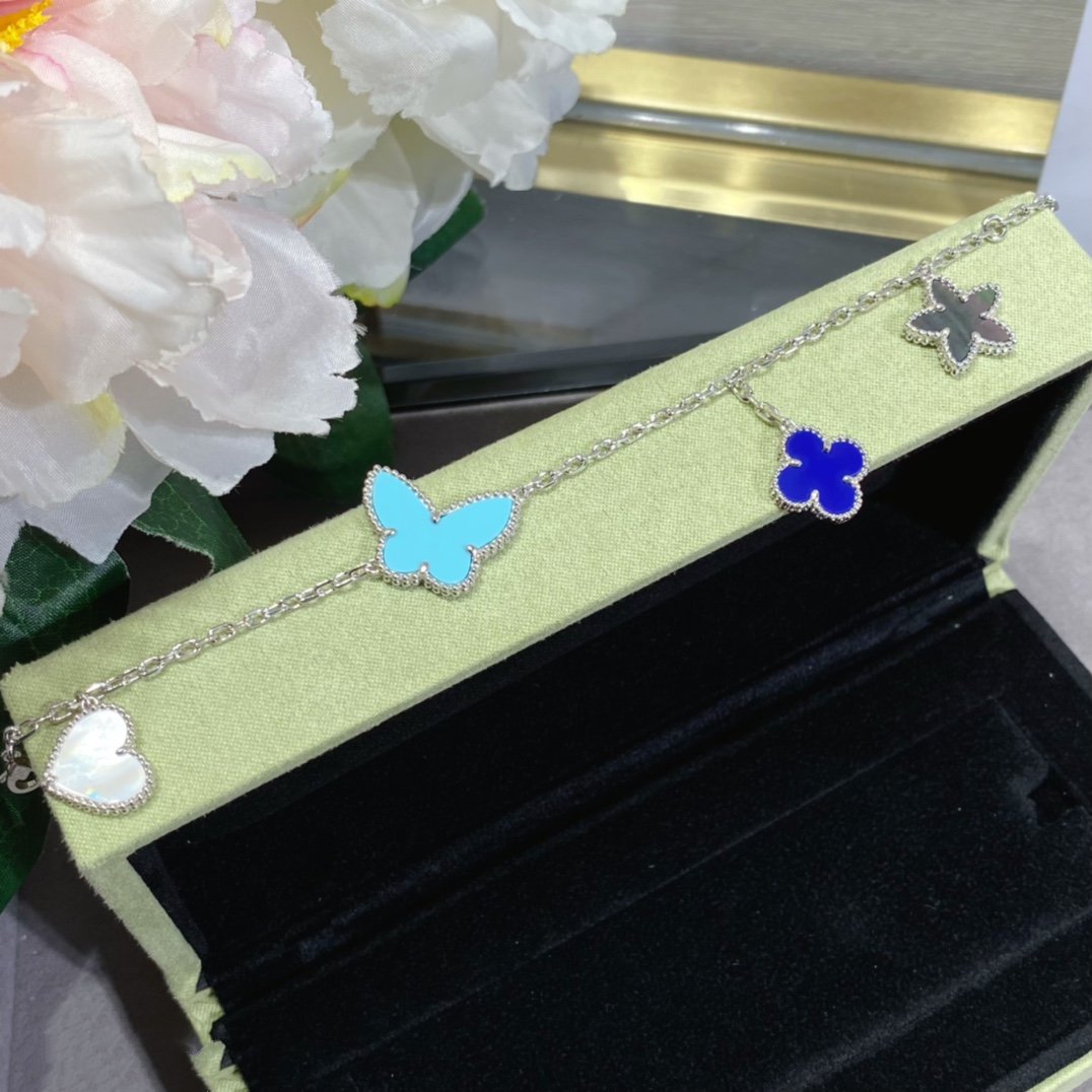 [Glow Muse]LUCKY SPRING SILVER BRACELET 4 MOTIF