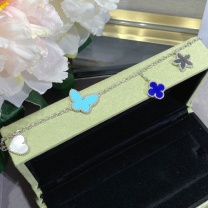 [Glow Muse]LUCKY SPRING SILVER BRACELET 4 MOTIF
