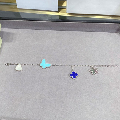[Glow Muse]LUCKY SPRING SILVER BRACELET 4 MOTIF
