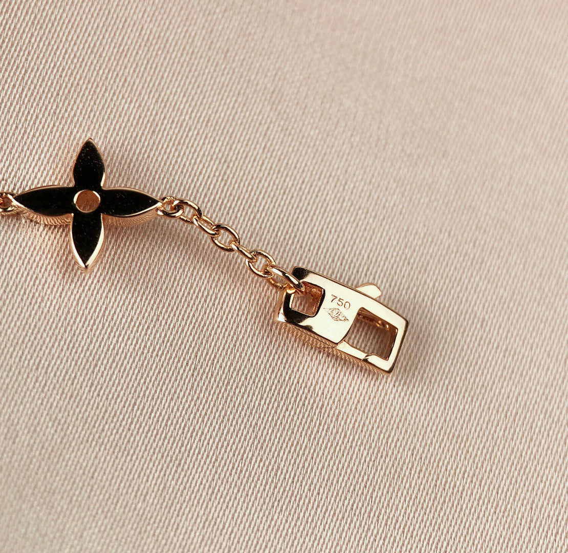 [Glow Muse]STAR AND SUN 7 MOTIFS GOLD BRACELET