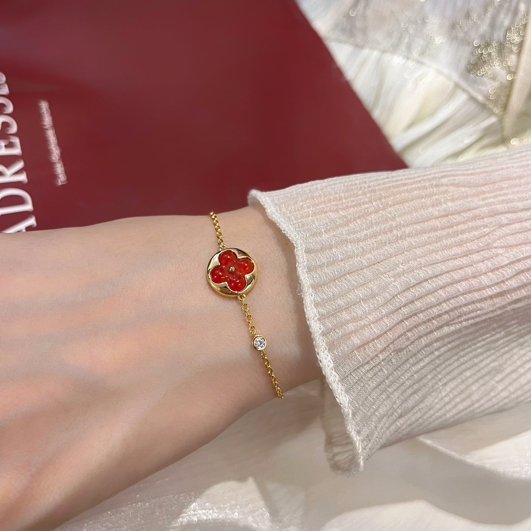 [Glow Muse]SUN PEDANT CARNELIAN BRACELET