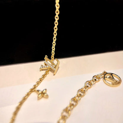[Glow Muse]LOGO STAR MOTIF GOLD BRACELET