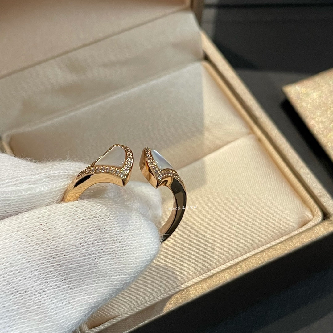 [Glow Muse]DREAM MOP DIAMOND OPEN RING
